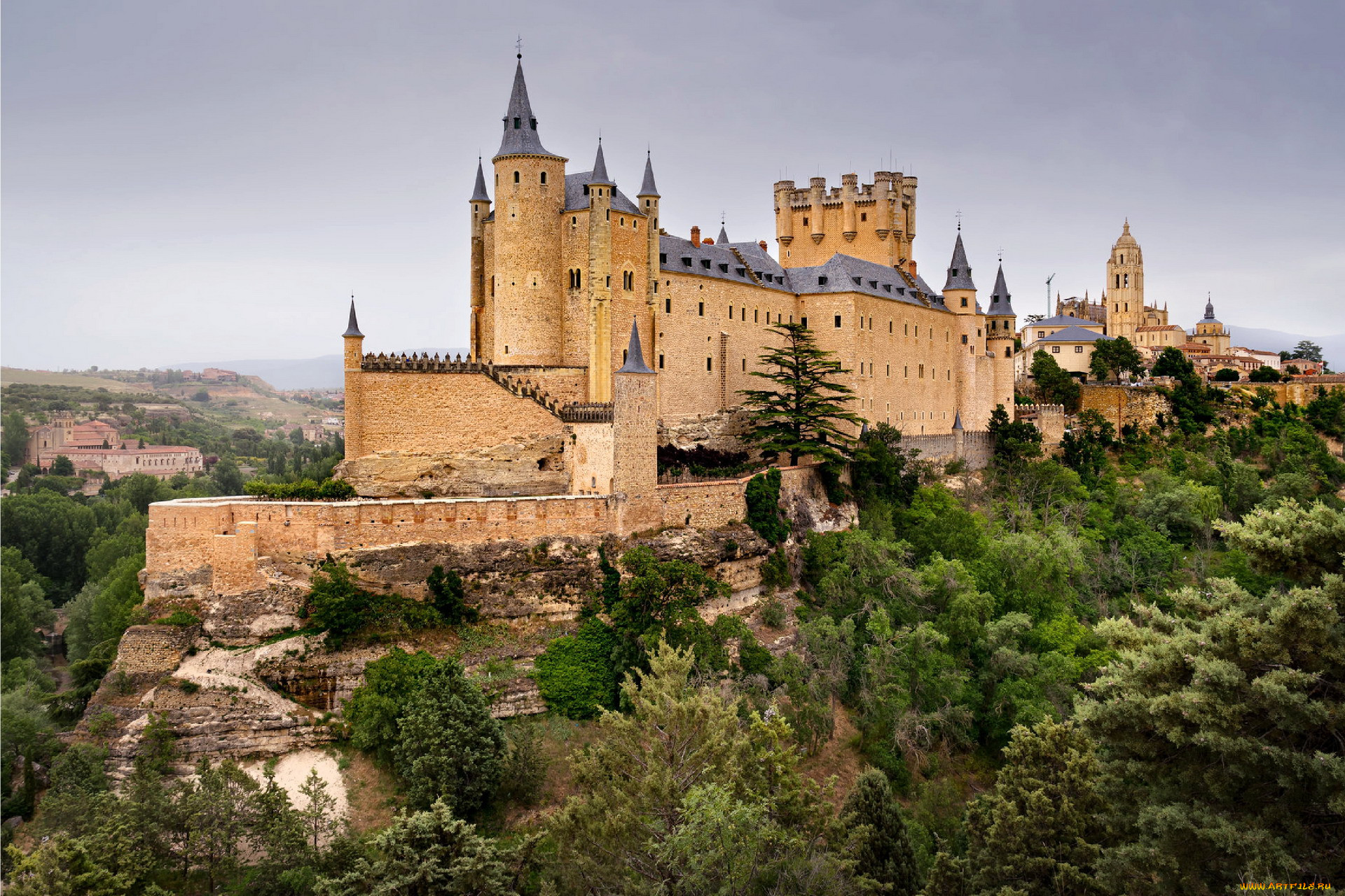 alcazar castle, segovia, spain, ,  , alcazar, castle